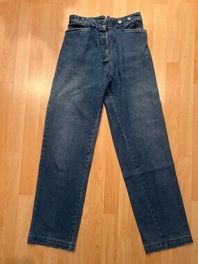 VINTAGE WAHMAKER ARIZONE BUCKLE NOTCH BACK JEANS SZ 10 / 27 US